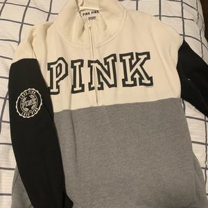 Pink Quarter Zip Sweatshirt